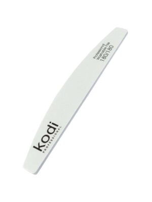 KODI NAIL FILE 012 - HALF MOON 180/180, WHITE
