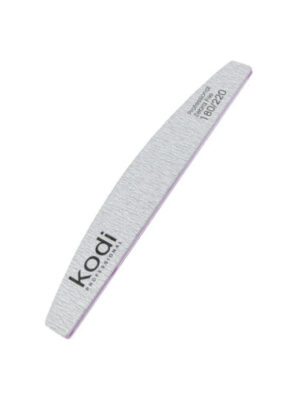 KODI NAIL FILE 128 - HALF MOON 180/220, LIGHT GRAY