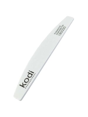 KODI NAIL FILE 015 - HALF MOON 180/220, WHITE