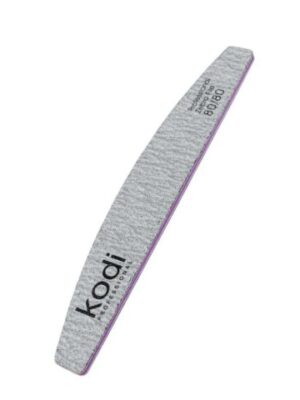 KODI NAIL FILE 121 - HALF MOON  80/80, LIGHT GRAY