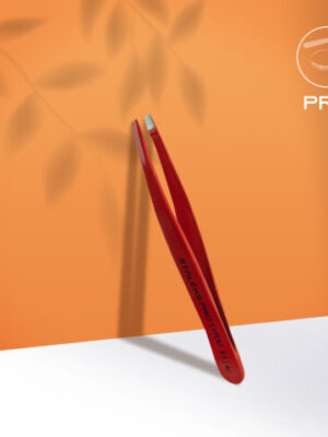 Eyebrow tweezers red EXPERT 11 TYPE 4r (narrow beveled)