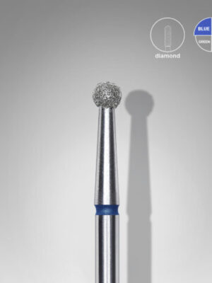 Diamond nail drill bit ball blue EXPERT head diameter 2,7 mm