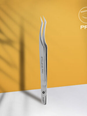Professional eyelash tweezers EXPERT 41 TYPE 7 (L-shaped, 30')
