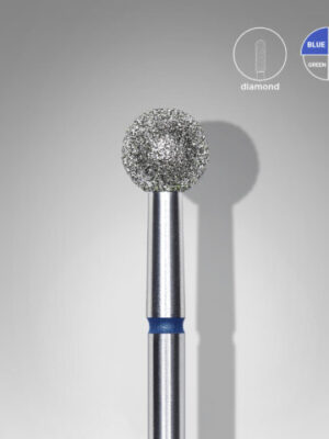 Diamond nail drill bit ball blue EXPERT head diameter 5 mm