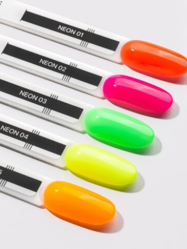 Color Rubber Base Gel Neon (4)