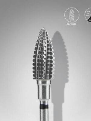 Carbide nail drill bit pine cone black hard EXPERT head diameter 6 mm / working part 14 mm