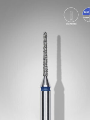 Diamond nail drill bit needle blue EXPERT head diameter 1 mm / working part 10 mm